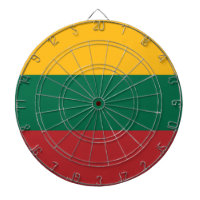 Dartboard med Flagga av Litauen