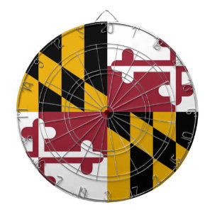 Dartboard med Flagga av Maryland, USA Piltavla