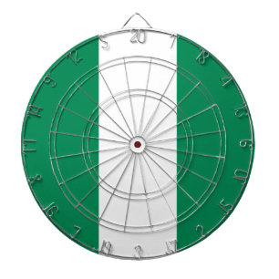 Dartboard med Flagga av Nigeria Darttavla