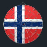 Dartboard med Flagga av Norge Piltavla<br><div class="desc">Lägg till ett dynamiskt lugn i ditt spelrum med vår exklusiv ritbord med flagga Norge! Den här ritytan är inte bara ett speltillbehör, den är en firande i Norgens pulserande kultur och pride. Den förbluffande designen visningar den ikoniska norska flagga och skapar den här ritbordet på ett unikt och spännande...</div>