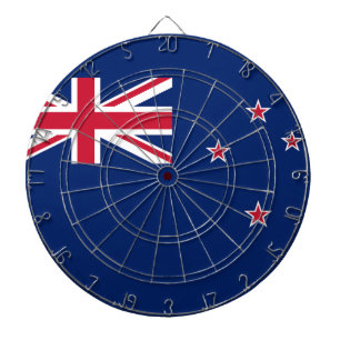 Dartboard med Flagga av Nya Zeeland Darttavla