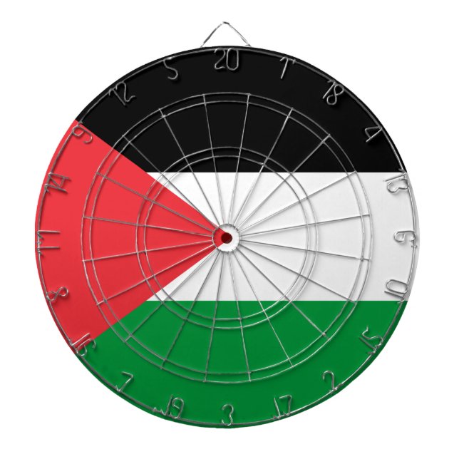 Dartboard med Flagga av Palestina Darttavla (Framsidan)