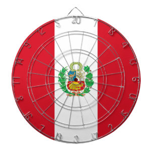 Dartboard med Flagga av Peru Piltavla