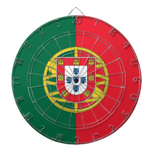 Dartboard med Flagga av Portugal Darttavla