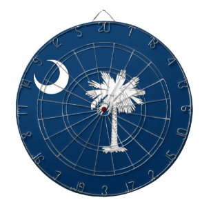 Dartboard med Flagga av South Carolina, USA Piltavla