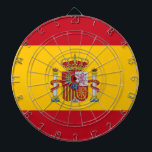 Dartboard med Flagga av Spanien Darttavla<br><div class="desc">Ta in den spanska andan i ditt spelrum med vår tavla som visar flagga Spanien! Den här unika ritytan visar den spanska flagga pulserande färg och kombinerar roligt och nationellt pride i en öga-fångstutformning. Perfekt för spelrum, sport pub eller evenemang är detta ritbord ett underbart sätt att fira Spaniens arv...</div>