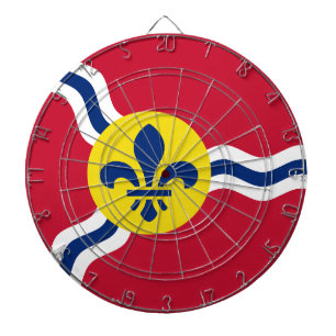 Dartboard med Flagga av St. Louis. Missouri Darttavla