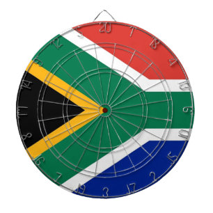 Dartboard med Flagga av sydlig Afrika Piltavla