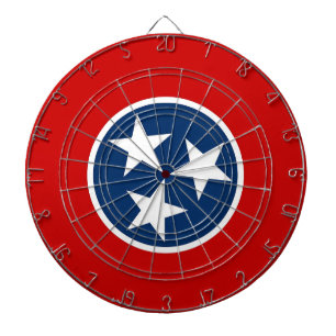 Dartboard med Flagga av Tennessee, USA Piltavla