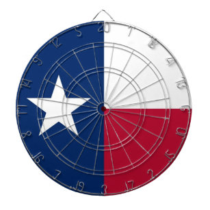Dartboard med flagga av Texas, USA Piltavla