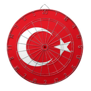 Dartboard med Flagga av Turkiet Darttavla