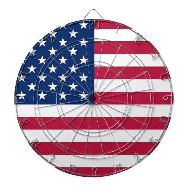 Dartboard med Flagga av USA Piltavla (Framsidan)