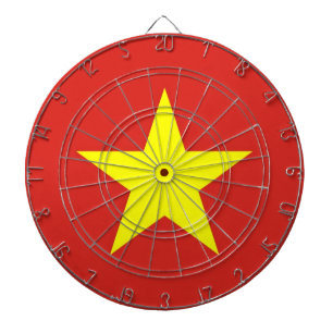 Dartboard med Flagga av Vietnam Piltavla