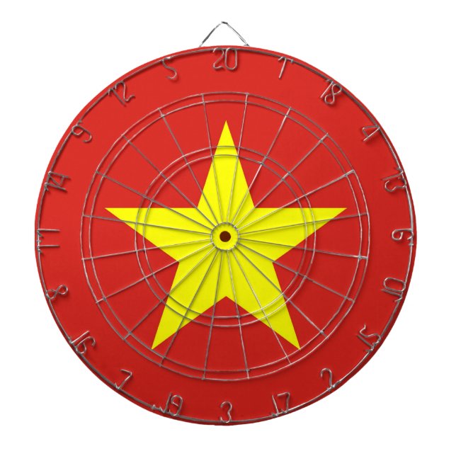 Dartboard med Flagga av Vietnam Piltavla (Framsidan)