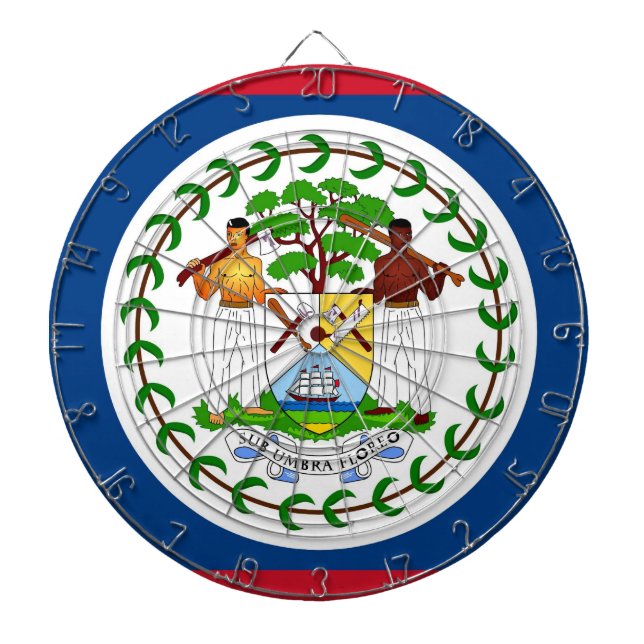Dartboard med Flagga Belize Piltavla (Framsidan)