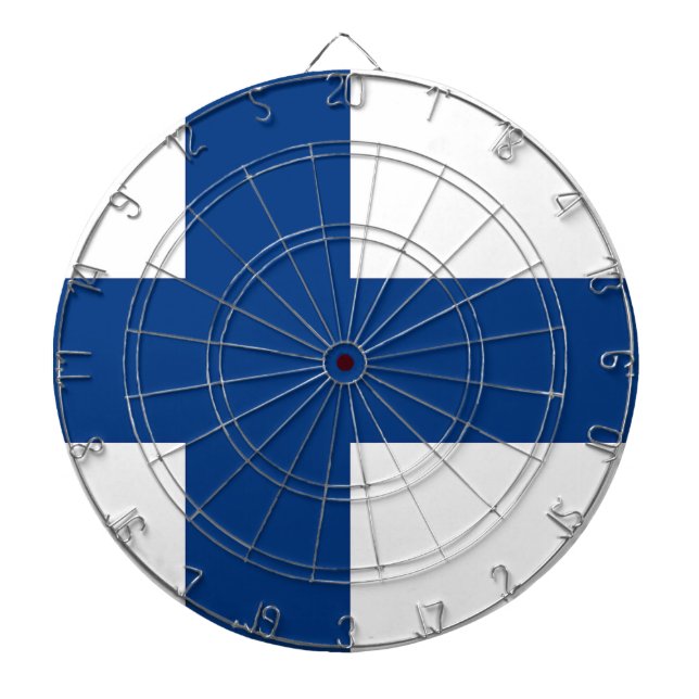 Dartboard med Flagga från Finland Piltavla (Framsidan)