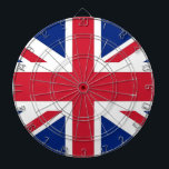 Dartboard med Flagga från Förenade kungariket Piltavla<br><div class="desc">Lägg till ett litet brittiskt pride i ditt spelrum med vår exklusiv dartboard som visar flagga i Förenade kungariket! Den här ritytan är uppgjord med stor noggrannhet, och är mer än bara ett speltillbehör. Den är ett firande i Storbritanniens rik- och kulturarv. Elegantens utformning visningar på ett framträdande sätt den...</div>