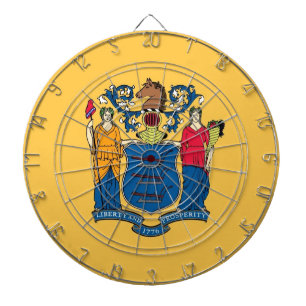 Dartboard med Flagga i New jersey, USA Darttavla