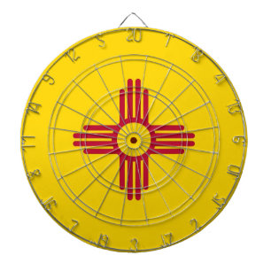 Dartboard med Flagga i New mexico, USA Piltavla
