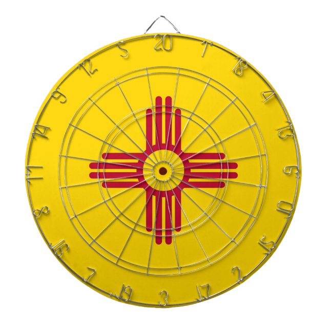 Dartboard med Flagga i New mexico, USA Piltavla (Framsidan)