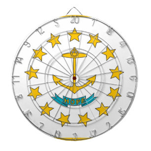 Dartboard med Flagga i Rhode island, USA Darttavla