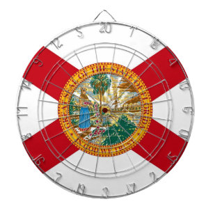 Dartboard med Flagga of Florida, USA Darttavla