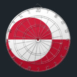 Dartboard med Grönlands Flagga Darttavla<br><div class="desc">Lägg till en unik beröring i ditt spelrum med vår exklusiv-rityta med flagga Grönland! Denna tavla är uppgjord med precision och är inte bara ett funktionellt spel, biet, utan också en firande av Grönlands kulturella pride och kulturarv. Den sjudande designen visningar på ett framträdande sätt den ikoniska Grönlands flagga och...</div>