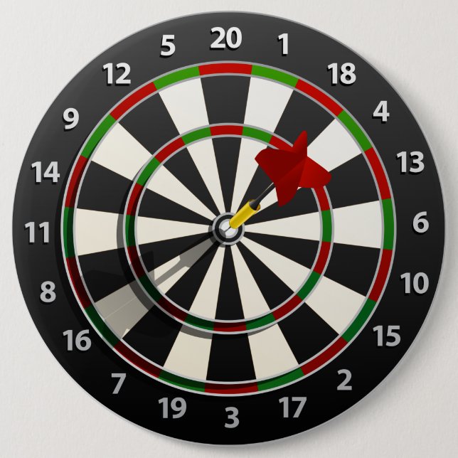 Dartboard med pilen knapp (Framsida)