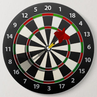 Dartboard med pilen knapp