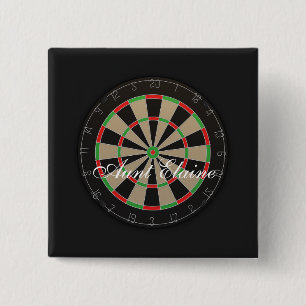 Dartboard Monogram Namn Knapp
