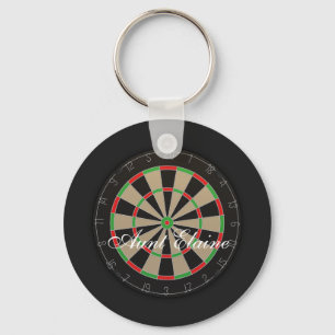 Dartboard Monogram Namn Nyckelring