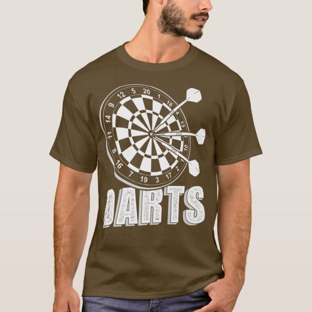 Dartboard-mörkare mörkerskiktspremie t shirt (Framsida)