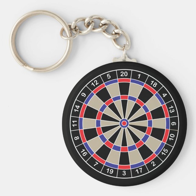 Dartboard-nyckelkedja Nyckelring (Framsidan)