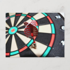Dartboard och Dart Postcard Vykort