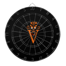 Dartboard orange i Brev Ansikte Metall Darttavla