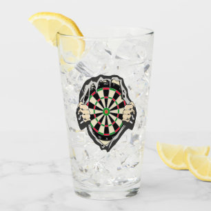 Dartboard på bröstet Darts Fever Glaskopp