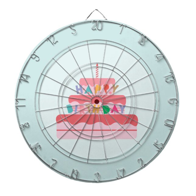 Dartboard på födelsedagen darttavla (Framsidan)