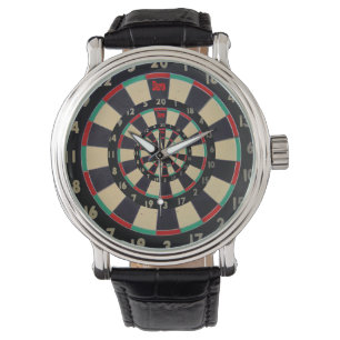 Dartboard på tre däck, armbandsur