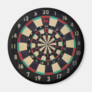 Dartboard på tre plattor, Round Magnet