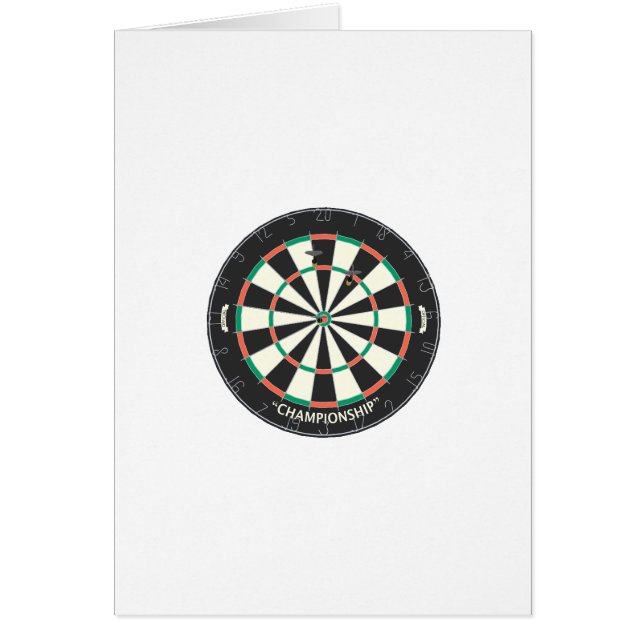 Dartboard & pilar: 3D modellerar: Hälsningskort (Framsidan)