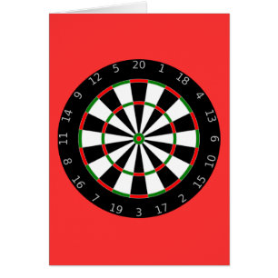 Dartboard - pilar hälsningskort