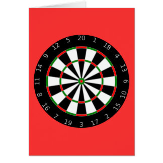 Dartboard - pilar hälsningskort