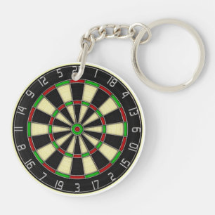 Dartboard - pilspelare Keychain