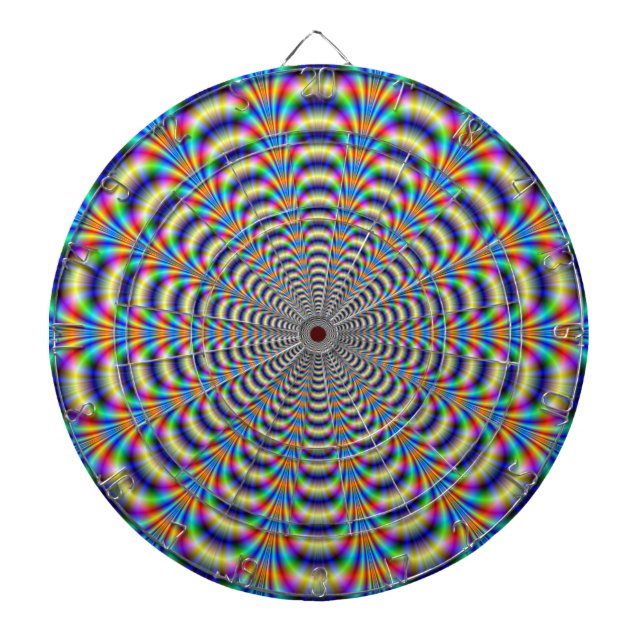 Dartboard Psychedelic Ringed Pulse Piltavla (Framsidan)