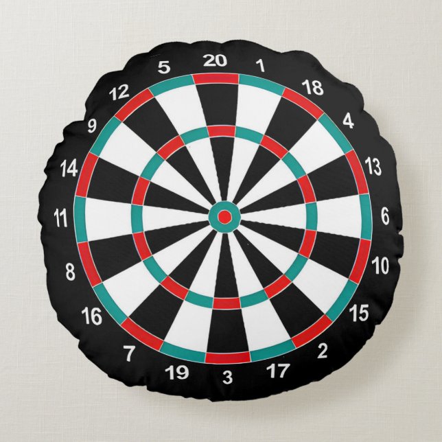 Dartboard Round Dekorativ kudde (Framsidan)
