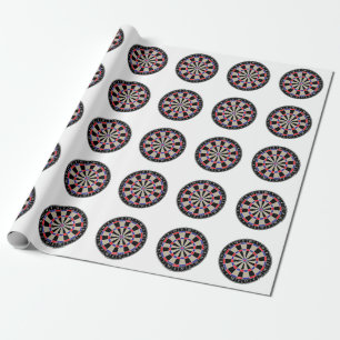 Dartboard som slår in papper presentpapper
