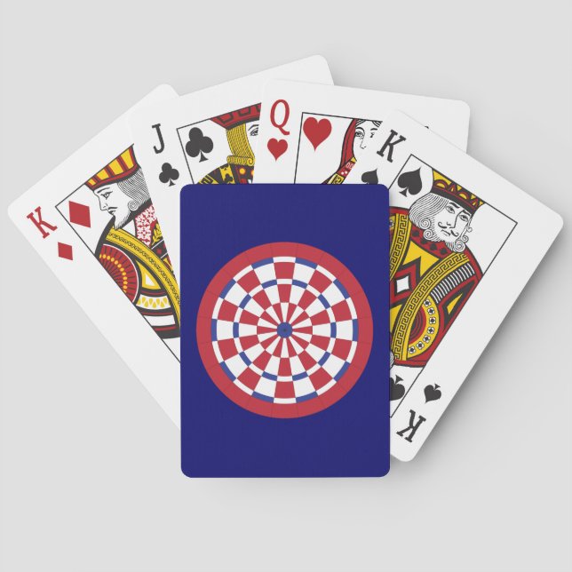 Dartboard Spel Kort (Baksidan)