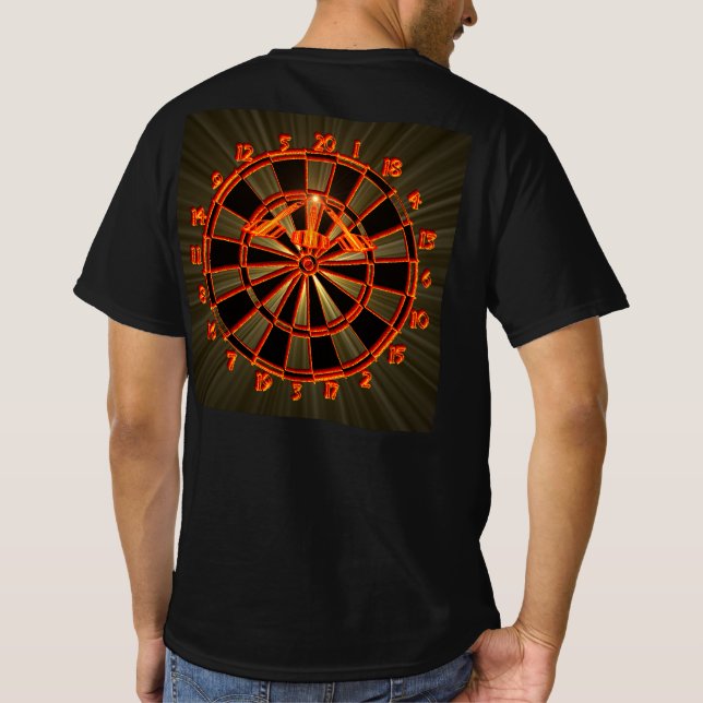 Dartboard Spezialdesign - Strahlen und Supernova T Shirt (Baksida)