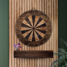Dartboard-tänkbar Keepsaké Gift med träeffekt