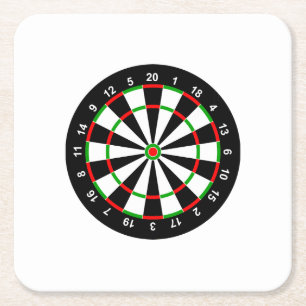 Dartboard Underlägg Papper Kvadrat